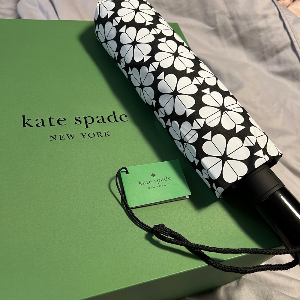 Kate Spade Monochrome Floral Umbrella